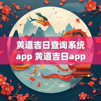 黄道吉日查询系统app 黄道吉日app