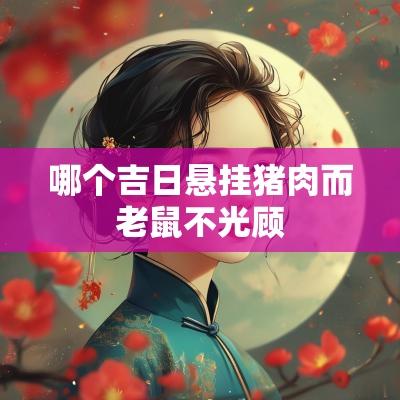 哪个吉日悬挂猪肉而老鼠不光顾
