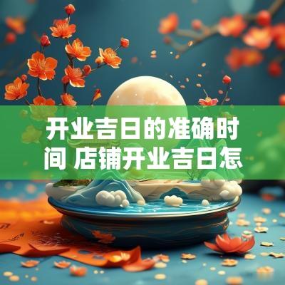 开业吉日的准确时间 店铺开业吉日怎么看
