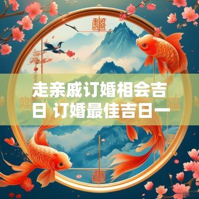 走亲戚订婚相会吉日 订婚最佳吉日一览表