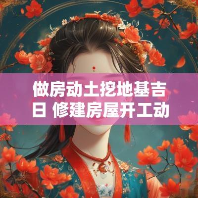 做房动土挖地基吉日 修建房屋开工动土吉日有哪些讲究