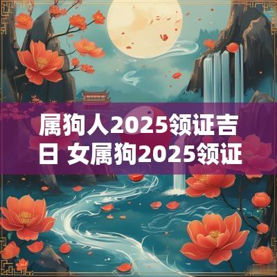 属狗人2025领证吉日 女属狗2025领证吉日