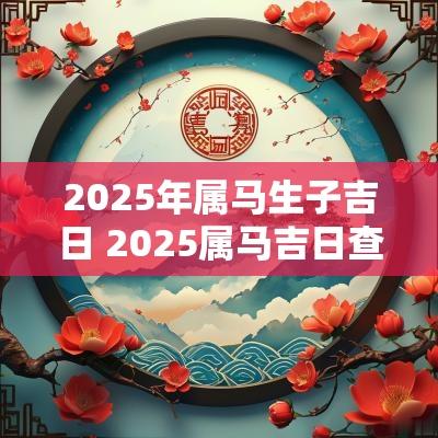 2025年属马生子吉日 2025属马吉日查询表