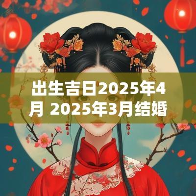 出生吉日2025年4月 2025年3月结婚吉日