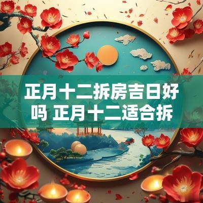 正月十二拆房吉日好吗 正月十二适合拆房吗