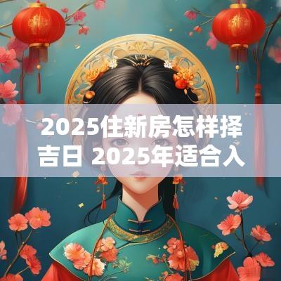 2025住新房怎样择吉日 2025年适合入住新家最好吉日