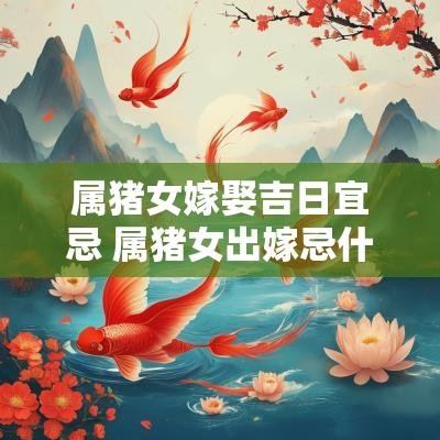 属猪女嫁娶吉日宜忌 属猪女出嫁忌什么属相