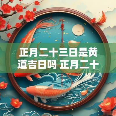 正月二十三日是黄道吉日吗 正月二十三是什么日子