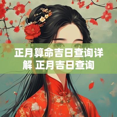 正月算命吉日查询详解 正月吉日查询