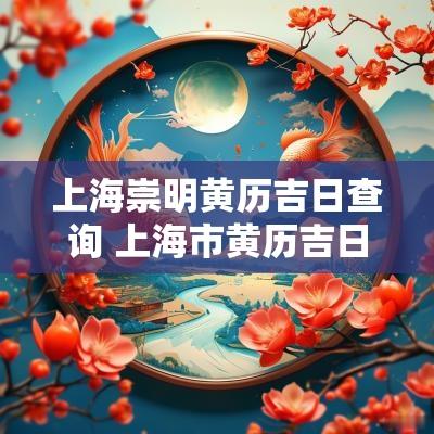 上海崇明黄历吉日查询 上海市黄历吉日查询