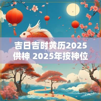 吉日吉时黄历2025供神 2025年按神位吉日查询