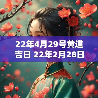 22年4月29号黄道吉日 22年2月28日黄道吉日