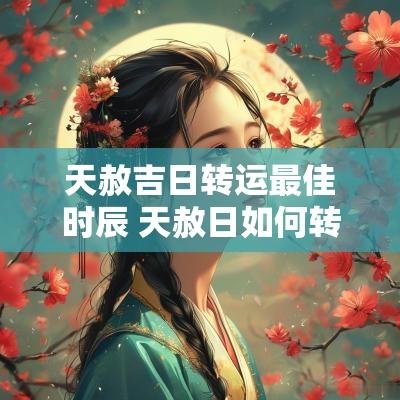 天赦吉日转运最佳时辰 天赦日如何转运