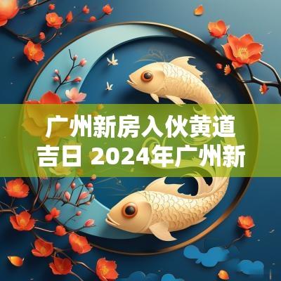 广州新房入伙黄道吉日 2025年广州新居入伙吉日