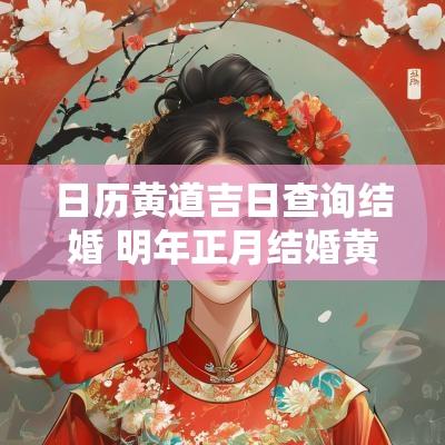 日历黄道吉日查询结婚 明年正月结婚黄道吉日