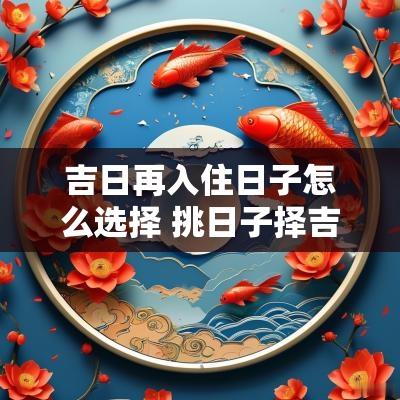 吉日再入住日子怎么选择 挑日子择吉日入住