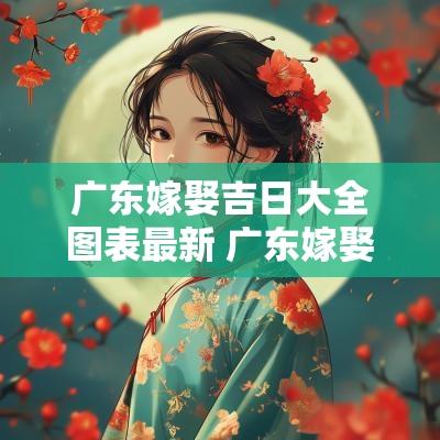 广东嫁娶吉日大全图表最新 广东嫁娶吉日查询大全表
