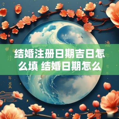 结婚注册日期吉日怎么填 结婚日期怎么写
