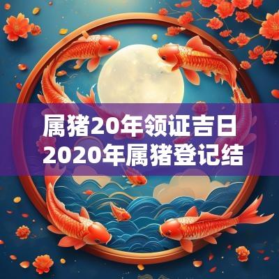属猪20年领证吉日 2025年属猪登记结婚日子