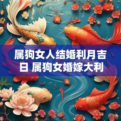 属狗女人结婚利月吉日 属狗女婚嫁大利月