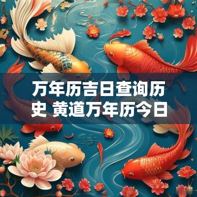 万年历吉日查询历史 黄道万年历今日吉日