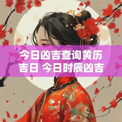 今日凶吉查询黄历吉日 今日时辰凶吉对照表