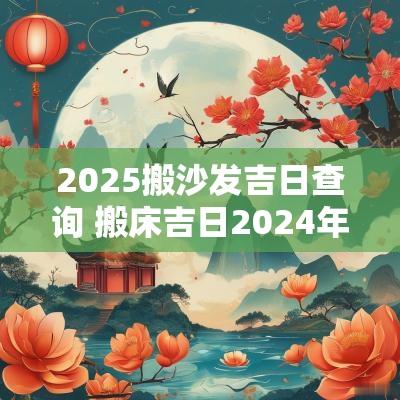 2025搬沙发吉日查询 搬床吉日2025年9月份