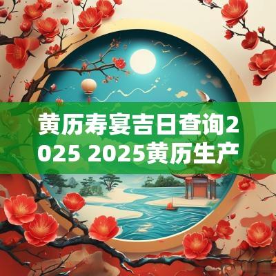 黄历寿宴吉日查询2025 2025黄历生产吉日查询