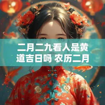 二月二九看人是黄道吉日吗 农历二月二九是什么节