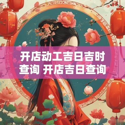 开店动工吉日吉时查询 开店吉日查询免费