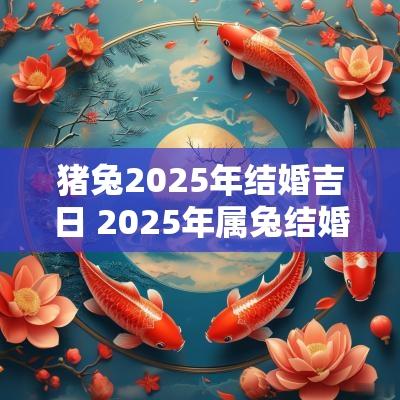 猪兔2025年结婚吉日 2025年属兔结婚吉月吉日