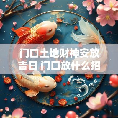 门口土地财神安放吉日 门口放什么招财神