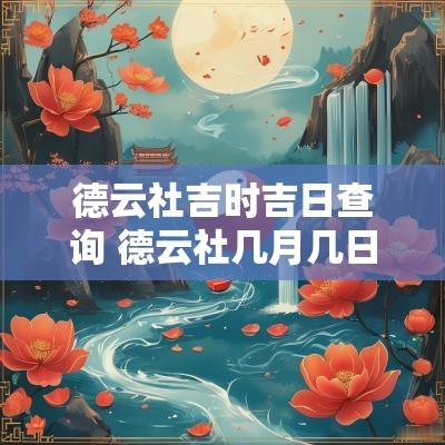 德云社吉时吉日查询 德云社几月几日封箱