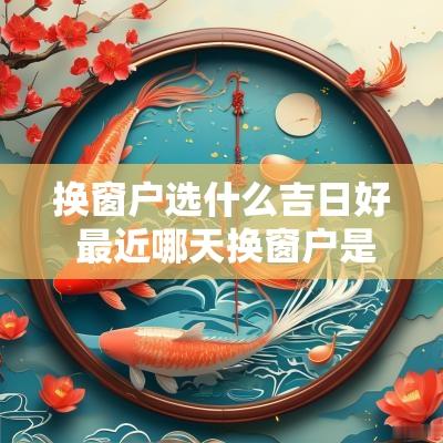 换窗户选什么吉日好 最近哪天换窗户是吉日