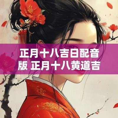 正月十八吉日配音版 正月十八黄道吉日女声版完整版