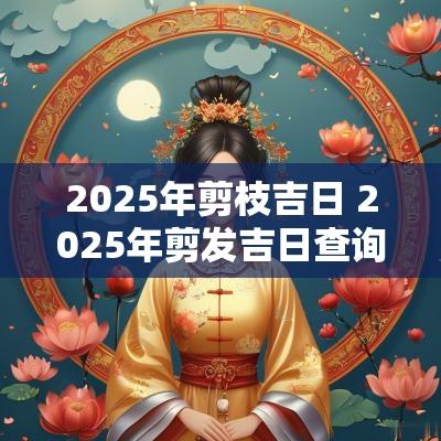 2025年剪枝吉日 2025年剪发吉日查询