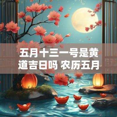五月十三一号是黄道吉日吗 农历五月十三号是黄道吉日吗