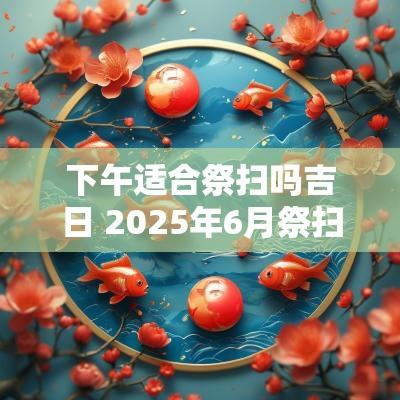 下午适合祭扫吗吉日 2025年6月祭扫吉日