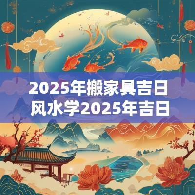2025年搬家具吉日 风水学2025年吉日