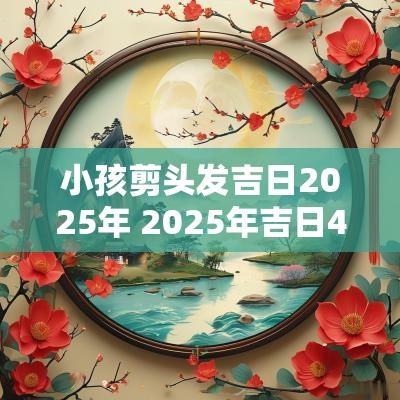 小孩剪头发吉日2025年 2025年吉日4月21日