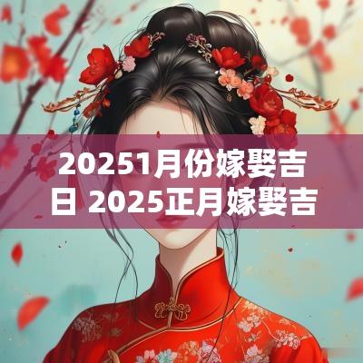 20251月份嫁娶吉日 2025正月嫁娶吉日一览表