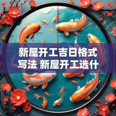 新屋开工吉日格式写法 新屋开工选什么黄道吉日
