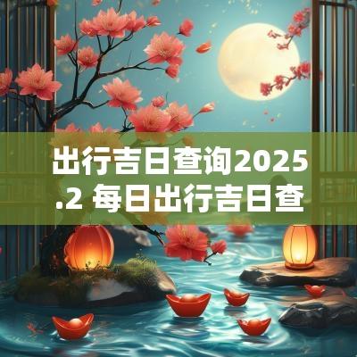 出行吉日查询2025.2 每日出行吉日查询2025