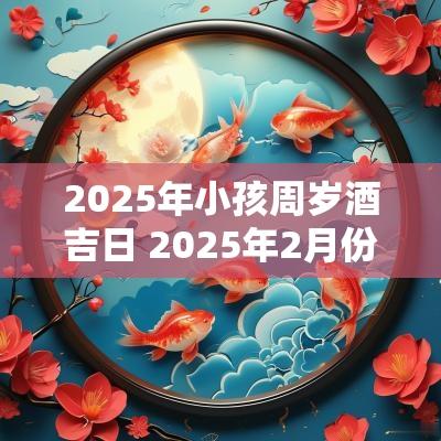 2025年小孩周岁酒吉日 2025年2月份小孩周岁黄道吉日