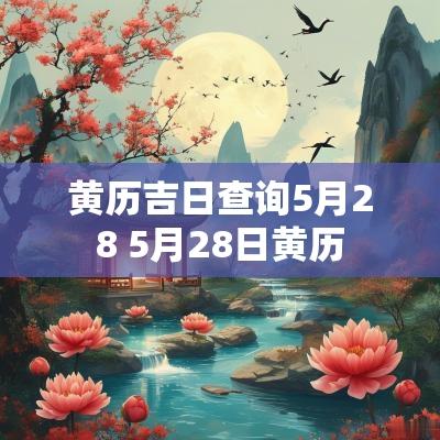 黄历吉日查询5月28 5月28日黄历