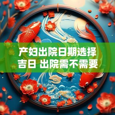 产妇出院日期选择吉日 出院需不需要选吉日呢