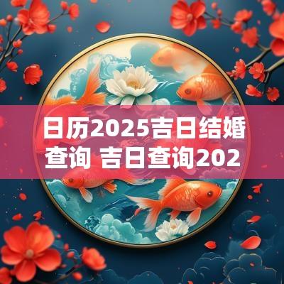 日历2025吉日结婚查询 吉日查询2025结婚时间