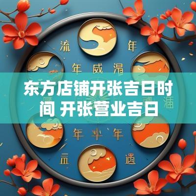 东方店铺开张吉日时间 开张营业吉日