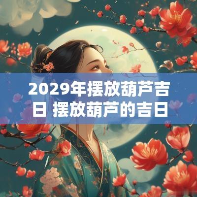 2029年摆放葫芦吉日 摆放葫芦的吉日吉时