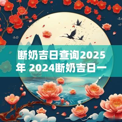 断奶吉日查询2025年 2025断奶吉日一览表